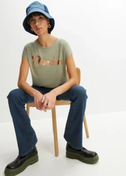 Camiseta larga de mezcla de viscosa