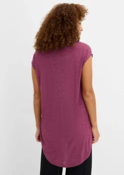 Camiseta larga de mezcla de viscosa