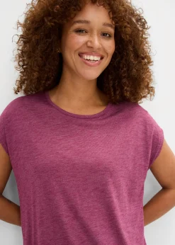 Camiseta larga de mezcla de viscosa