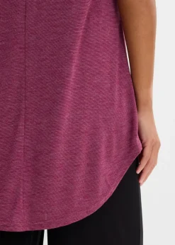 Camiseta larga de mezcla de viscosa