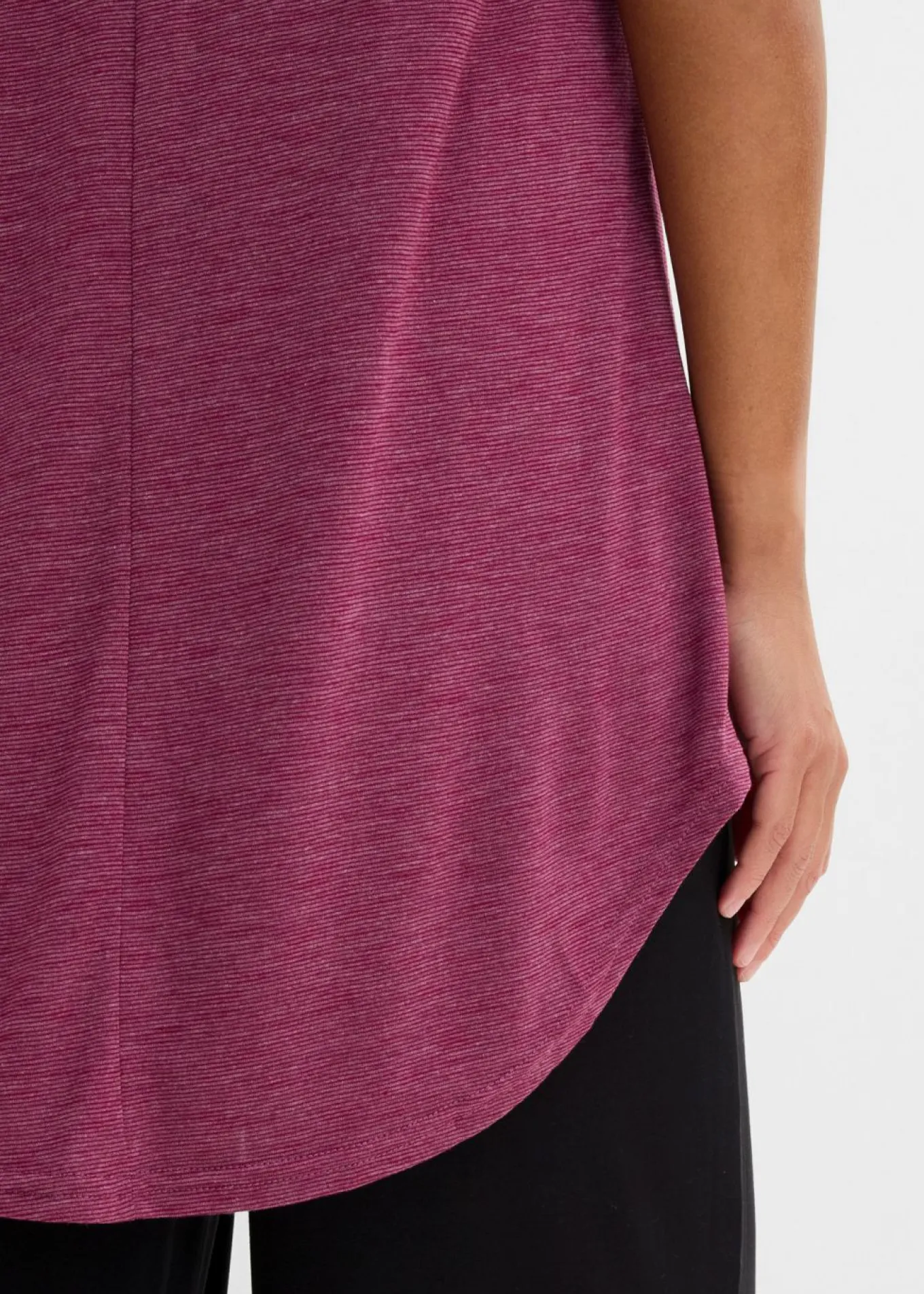 Camiseta larga de mezcla de viscosa