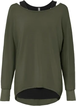 Camiseta larga de mezcla de viscosa
