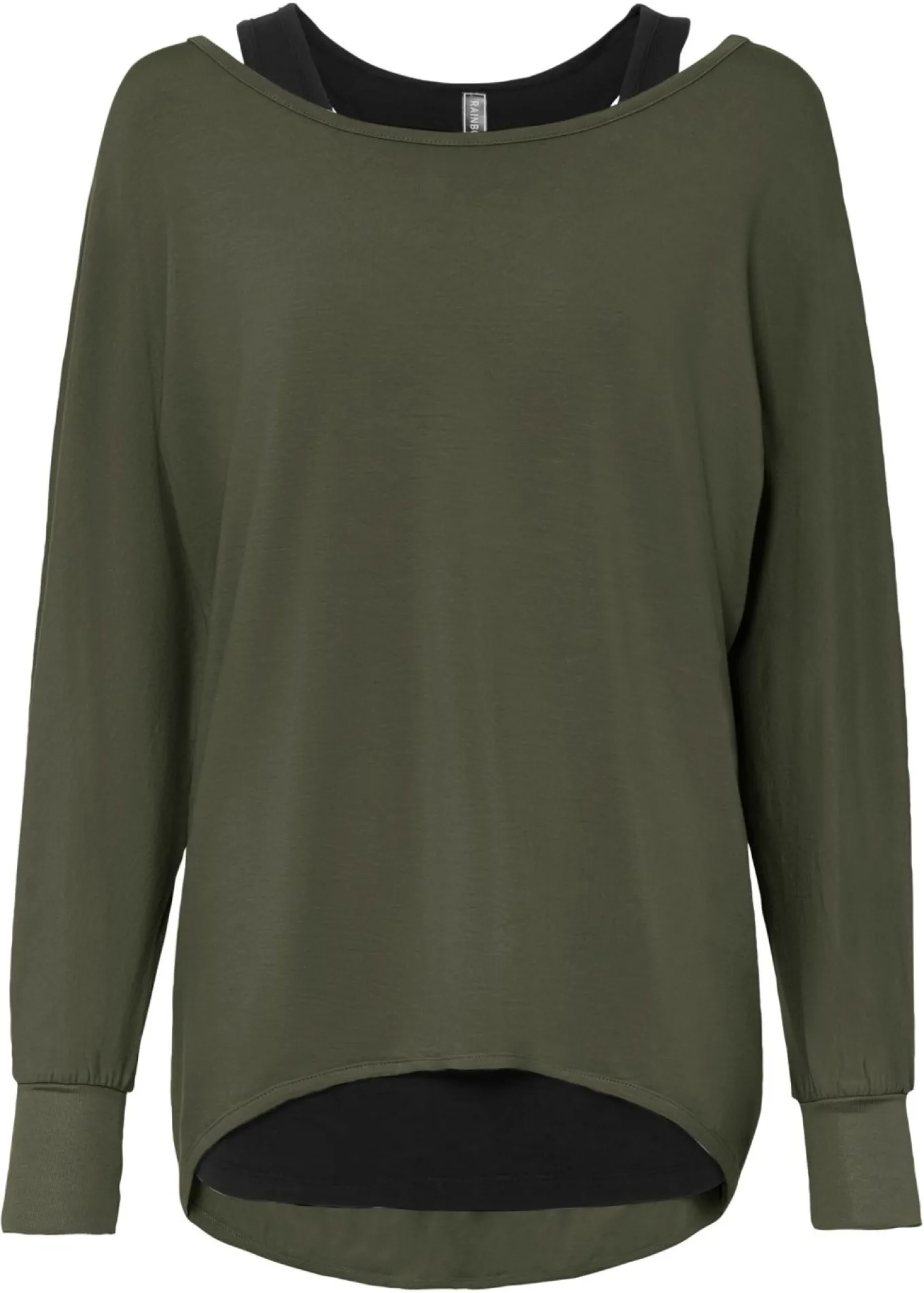 Camiseta larga de mezcla de viscosa