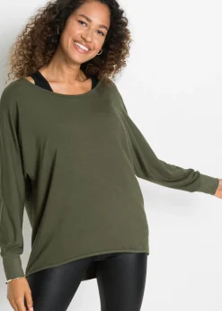 Camiseta larga de mezcla de viscosa
