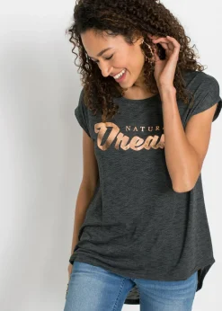 Camiseta larga de mezcla de viscosa
