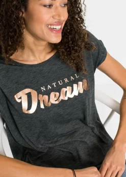Camiseta larga de mezcla de viscosa