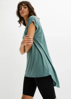 Camiseta larga de mezcla de viscosa