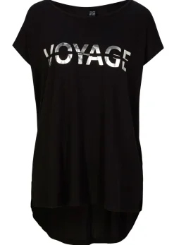 Camiseta larga de mezcla de viscosa