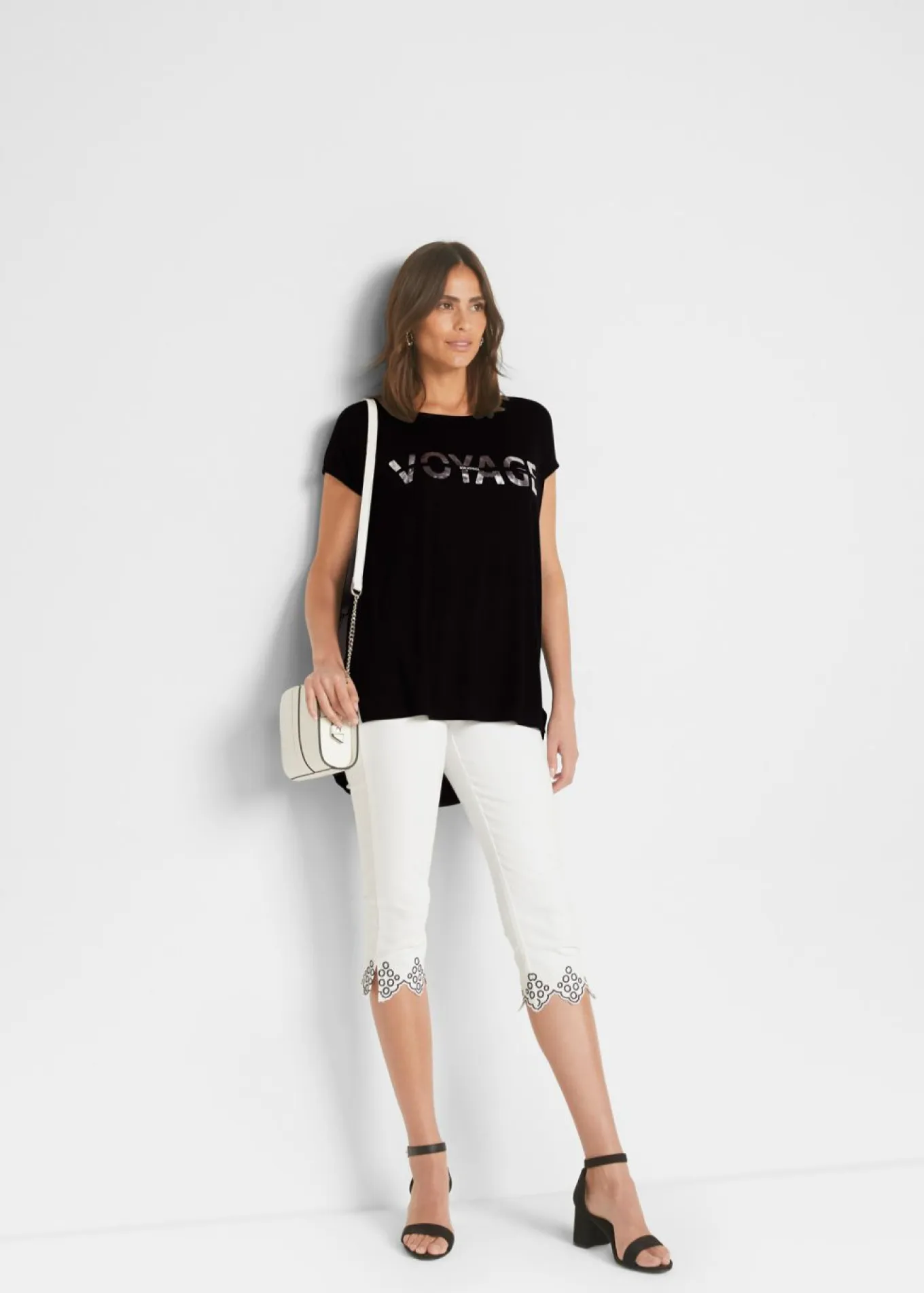 Camiseta larga de mezcla de viscosa
