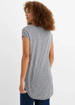 Camiseta larga de mezcla de viscosa