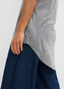 Camiseta larga de mezcla de viscosa