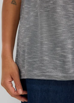 Camiseta larga de mezcla de viscosa