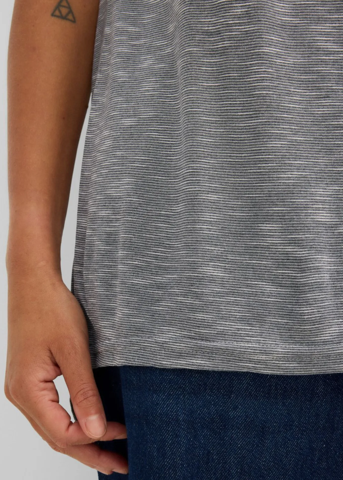 Camiseta larga de mezcla de viscosa