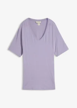 Camiseta larga de mezcla de viscosa sostenible