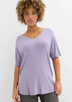 Camiseta larga de mezcla de viscosa sostenible
