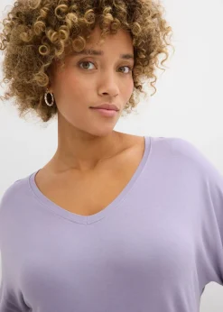 Camiseta larga de mezcla de viscosa sostenible