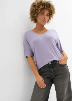 Camiseta larga de mezcla de viscosa sostenible