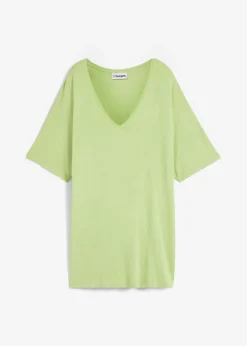 Camiseta larga de mezcla de viscosa sostenible
