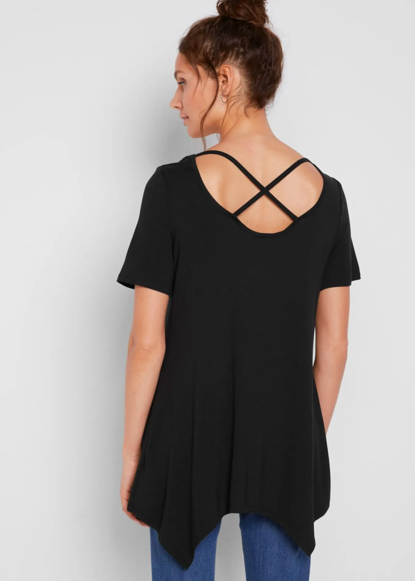 Camiseta larga de pico