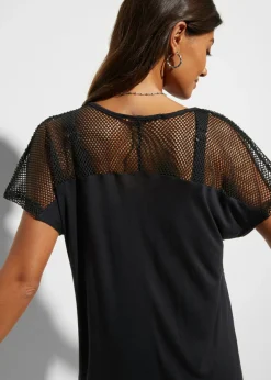 Camiseta larga de playa de viscosa