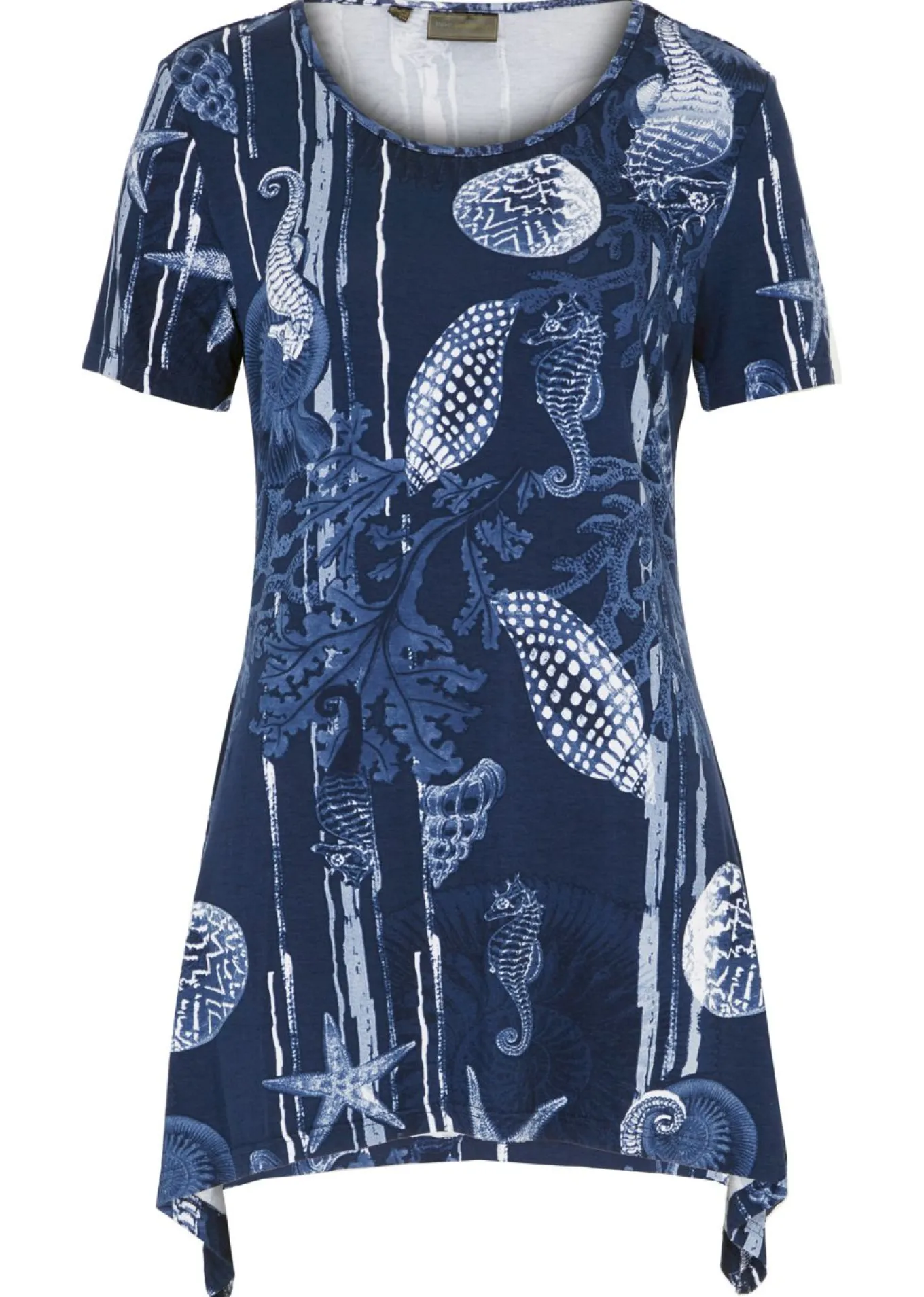 Camiseta larga de suave mezcla de viscosa