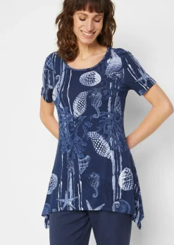 Camiseta larga de suave mezcla de viscosa