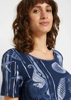 Camiseta larga de suave mezcla de viscosa