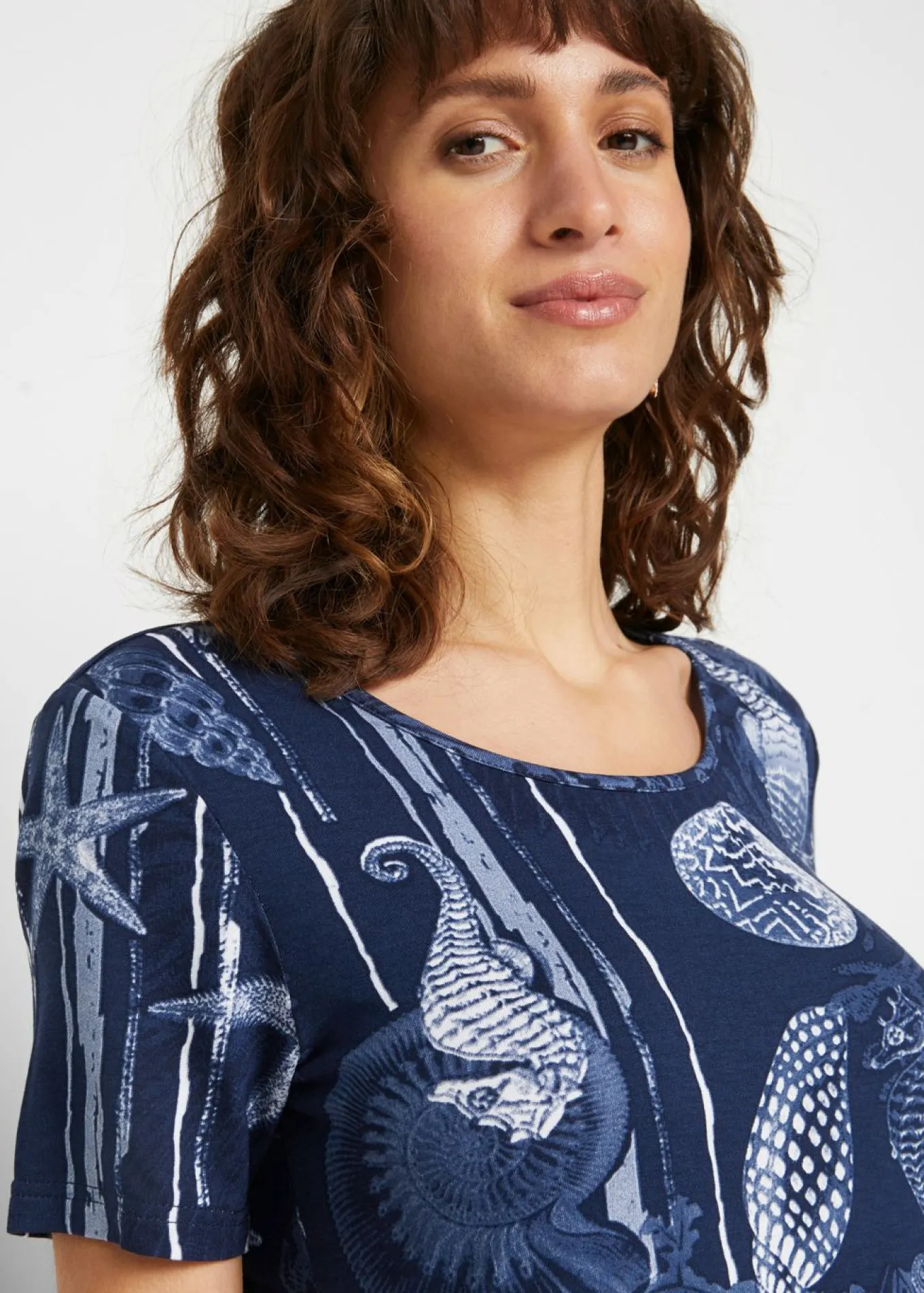 Camiseta larga de suave mezcla de viscosa