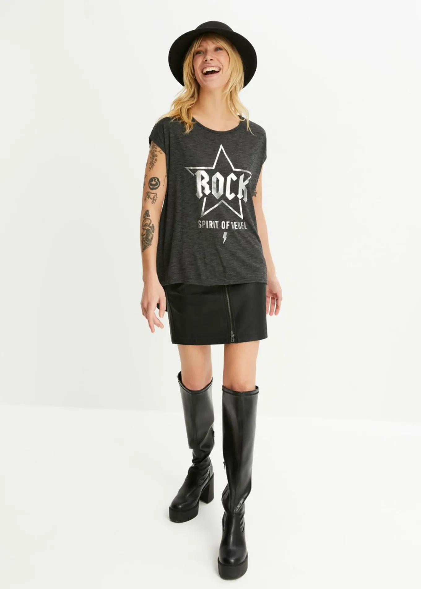 Camiseta larga de suave mezcla de viscosa