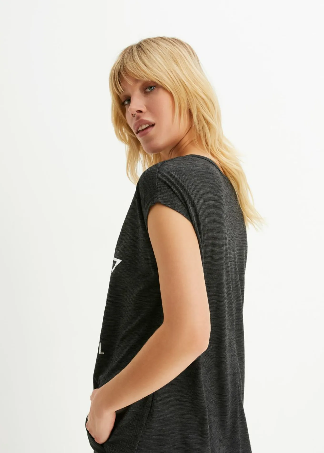 Camiseta larga de suave mezcla de viscosa