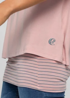 Camiseta larga de suave mezcla de viscosa