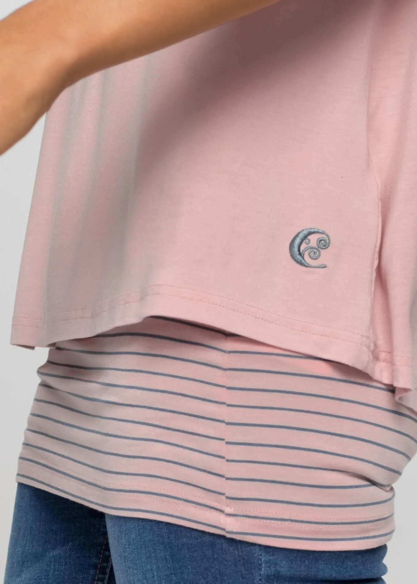 Camiseta larga de suave mezcla de viscosa