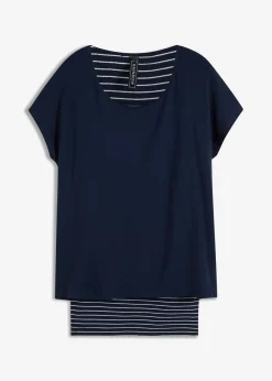 Camiseta larga de suave mezcla de viscosa