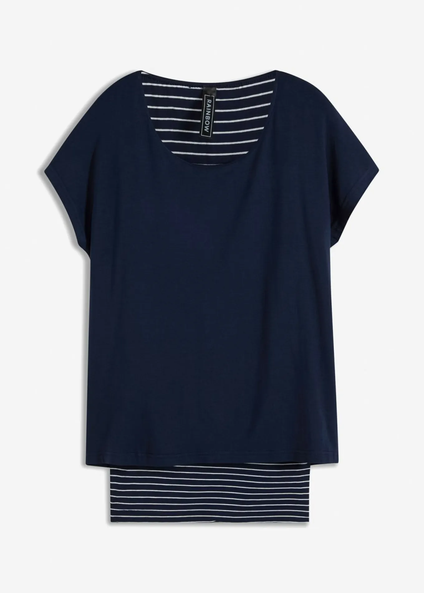 Camiseta larga de suave mezcla de viscosa