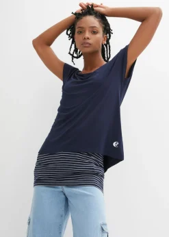 Camiseta larga de suave mezcla de viscosa