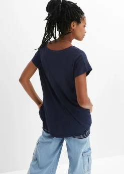 Camiseta larga de suave mezcla de viscosa
