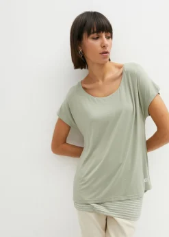 Camiseta larga de suave mezcla de viscosa
