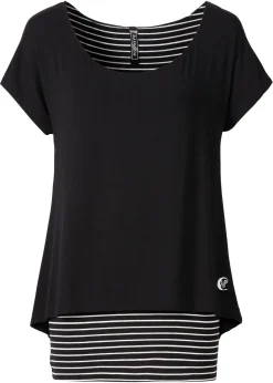 Camiseta larga de suave mezcla de viscosa