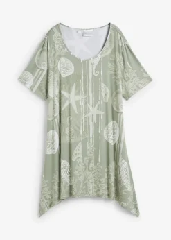 Camiseta larga de suave mezcla de viscosa