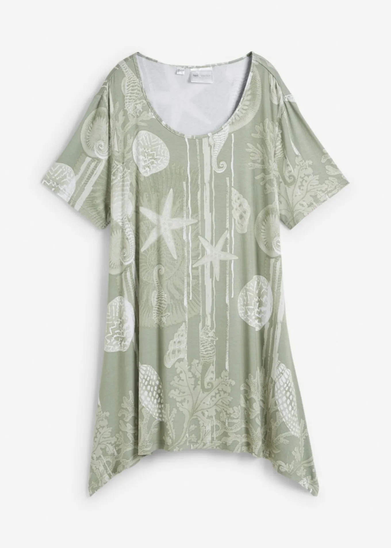 Camiseta larga de suave mezcla de viscosa