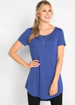 Camiseta larga de viscosa suave