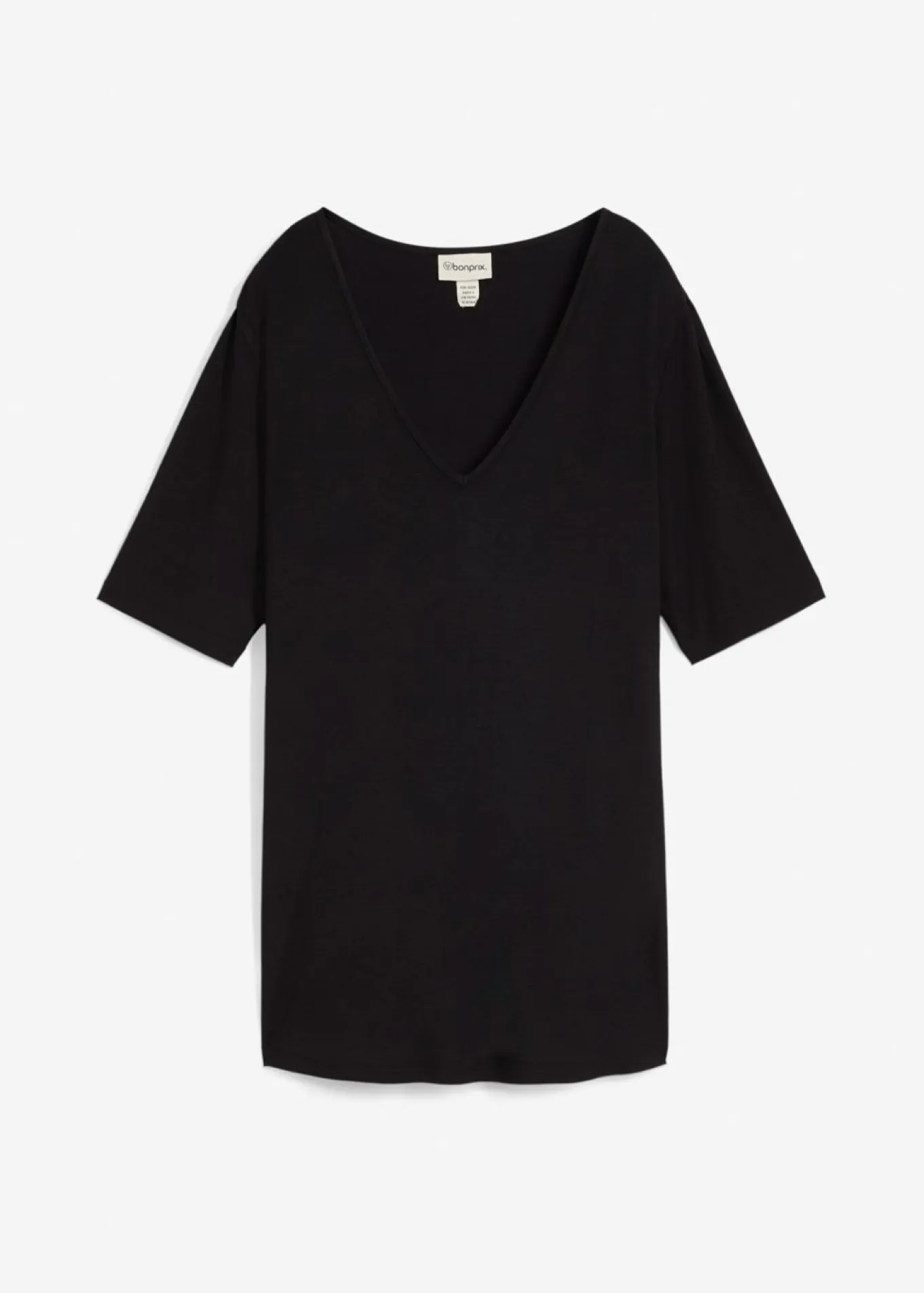 Camiseta larga de viscosa suave