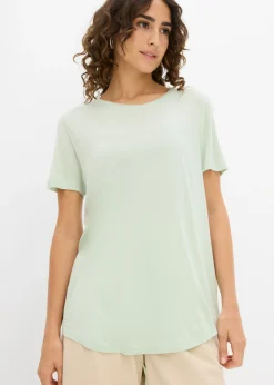 Camiseta larga de viscosa suave