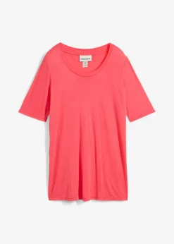 Camiseta larga de viscosa suave