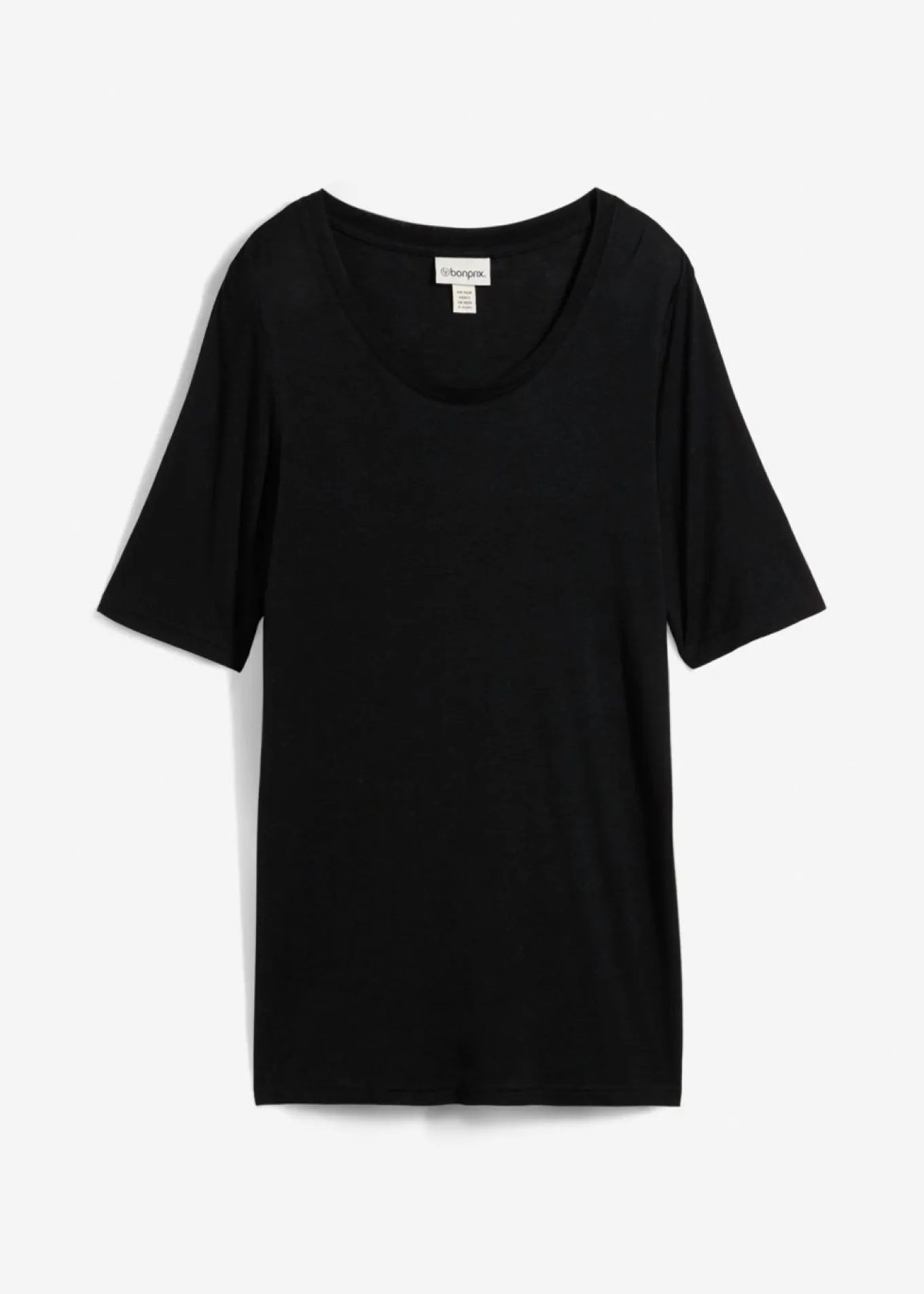 Camiseta larga de viscosa suave