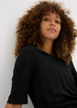 Camiseta larga de viscosa suave