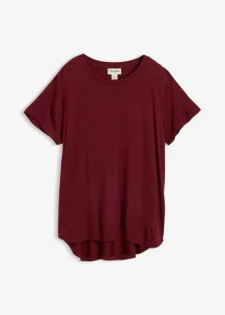 Camiseta larga de viscosa suave