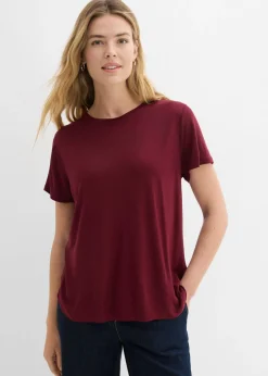 Camiseta larga de viscosa suave