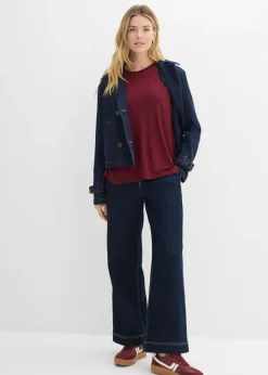 Camiseta larga de viscosa suave