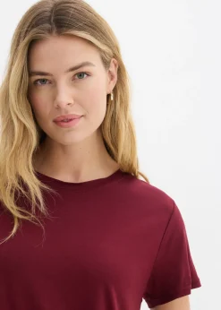 Camiseta larga de viscosa suave